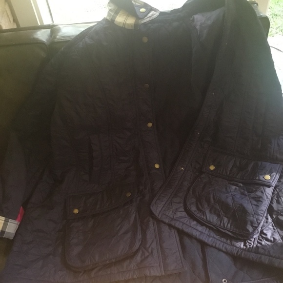 Barbour Jackets & Blazers - Barbour Plus Size 2X Beadnell Polarquilt Jacket Navy Diamond Quilted